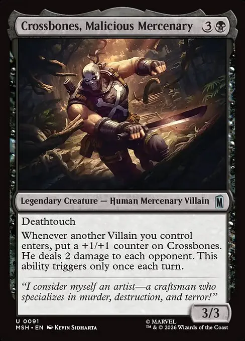 Crossbones, Malicious Mercenary