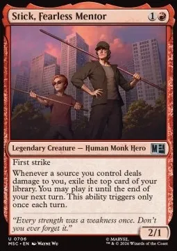 Stick, Fearless Mentor