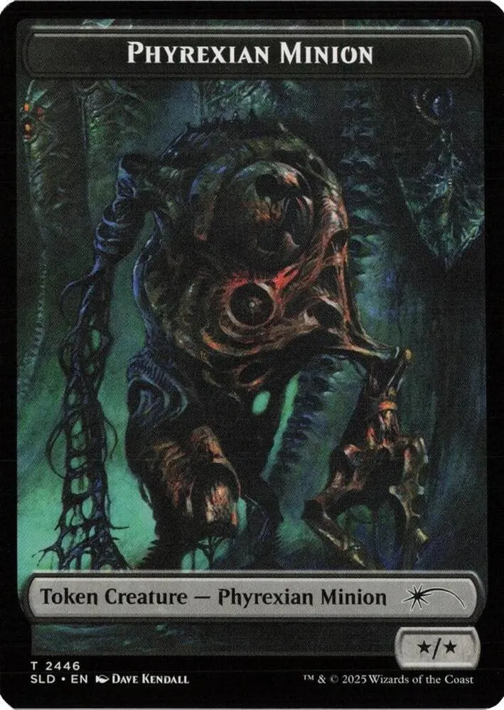 Phyrexian Minion Token (B */*) // Angel Token (W 4/4 Vigilance)