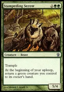 Stampeding Serow
