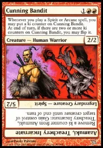 Cunning Bandit // Azamuki, Treachery Incarnate