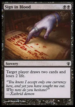 Sign in Blood