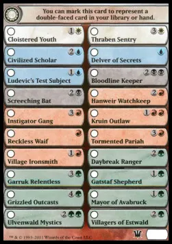 Innistrad Checklist