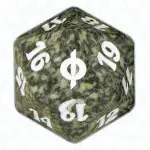 Black New Phyrexia D20 Die