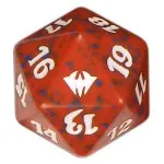 Red Dark Ascension D20 Die