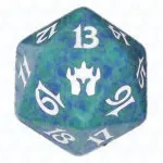 Green Fifth Dawn D20 Die