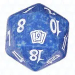 Blue Ninth Edition D20 Die