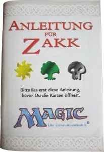 Introductory Two-Player Set: Zakk Instructions Booklet