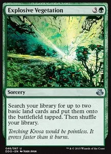Explosive Vegetation