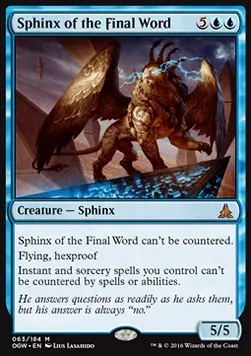 Sphinx of the Final Word