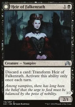 Heir of Falkenrath // Heir to the Night
