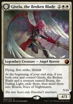 Gisela, the Broken Blade // Brisela, Voice of Nightmares