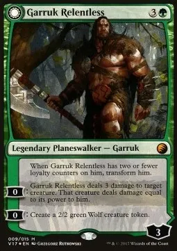 Garruk Relentless // Garruk, the Veil-Cursed