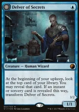 Delver of Secrets // Insectile Aberration