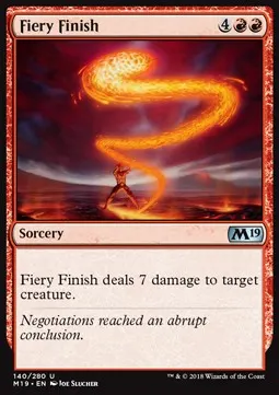 Fiery Finish