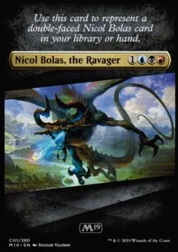 Helper Card "Nicol Bolas, the Ravager"