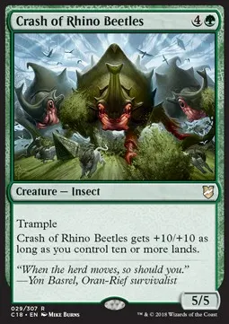 Crash of Rhino Beetles