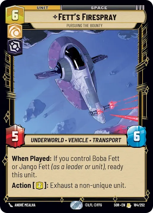 Fett's Firespray - Pursuing the Bounty