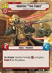 Benthic "Two Tubes", Partisan Lieutenant
