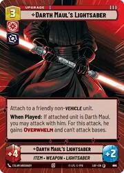 Darth Mauls Lightsaber