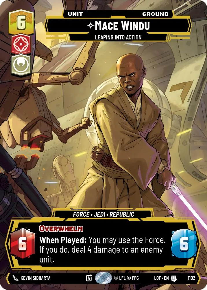 Mace Windu - Leaping into Action