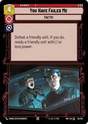You Have Failed Me
