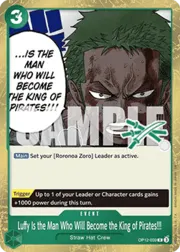 Luffy Is the Man Who Will Become the King of Pirates!!!