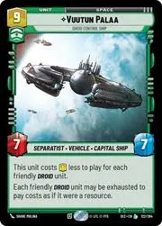 Vuutun Palaa - Droid Control Ship