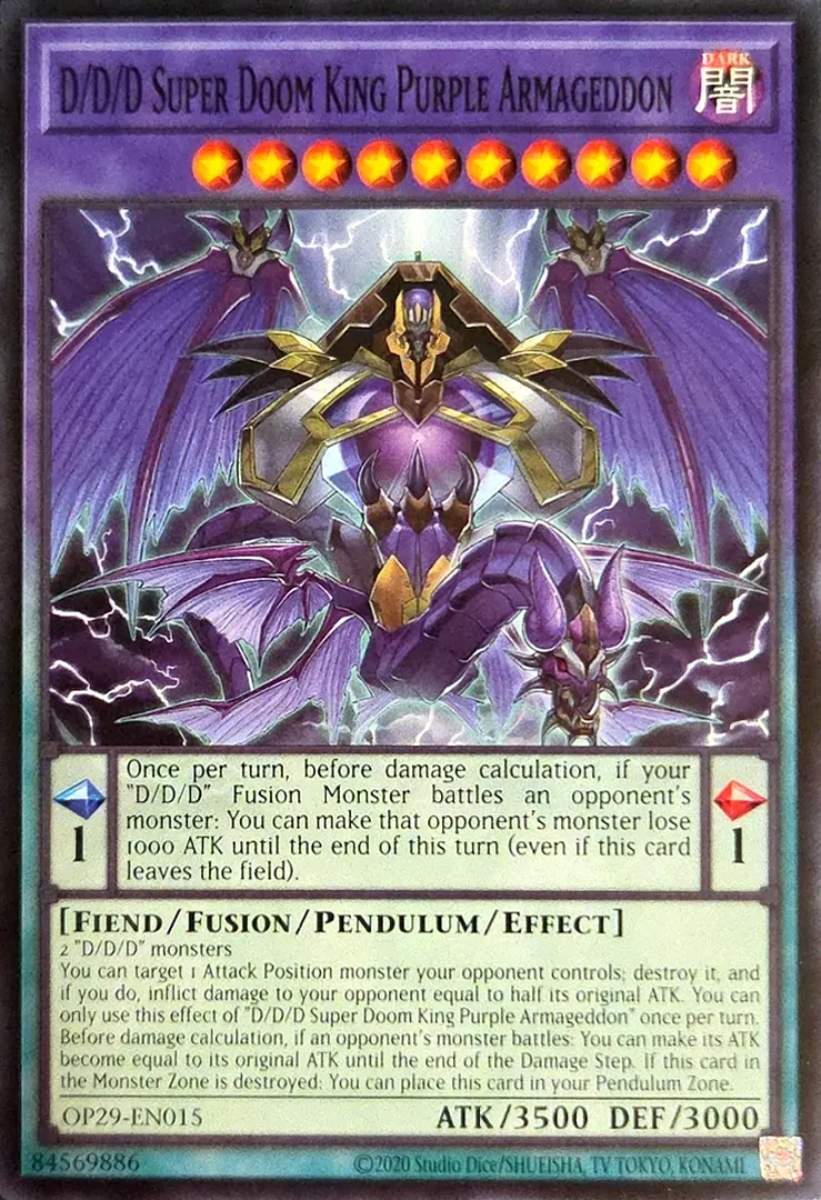 D/D/D Super Doom King Purple Armageddon