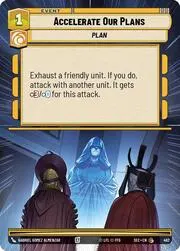 Accelerate Our Plans