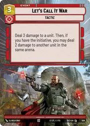 Lets Call It War