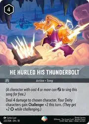 He Hurled His Thunderbolt