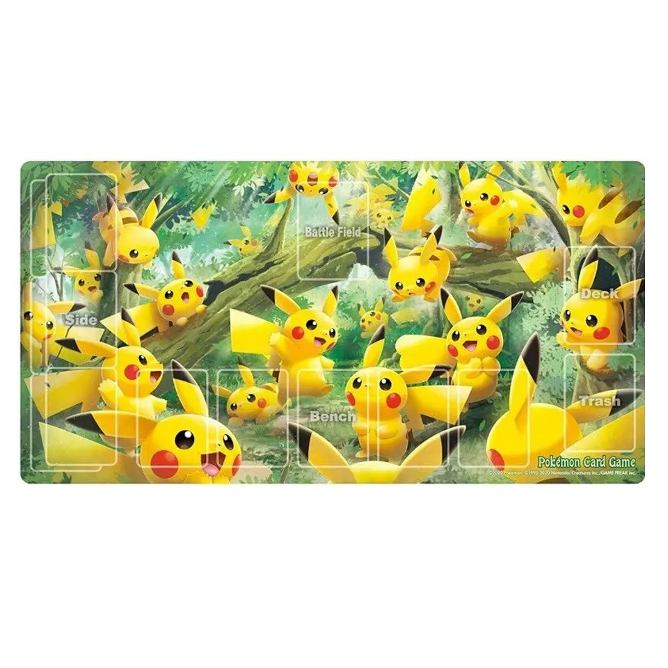 Shocking Volt Tackle: Pikachu Forest Playmat