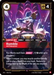 Rumble - Hotheaded
