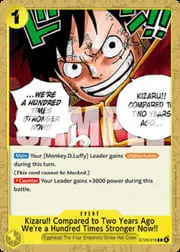 Kizaru!! Compared to Two Years Ago We're a Hundred Times Stronger Now!!