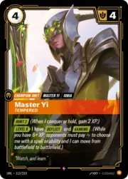 Master Yi -Tempered