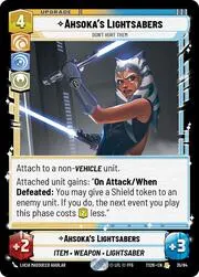 Ahsokas Lightsabers