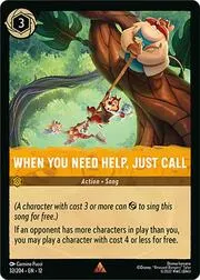When You Need Help, Just Call