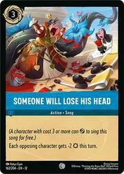 Someone Will Lose His Head