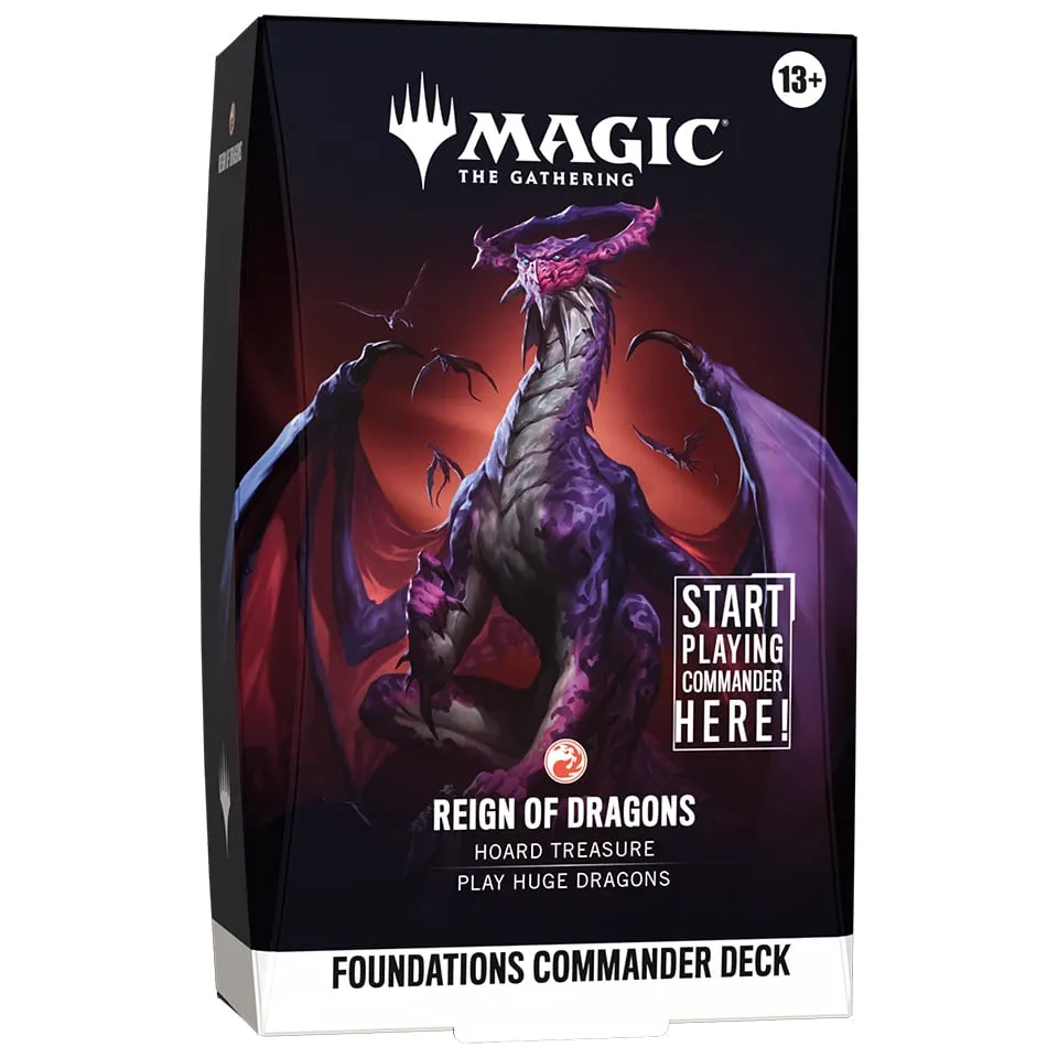 Magic the Gathering Foundations Commander Deck: Reign of Dragons english