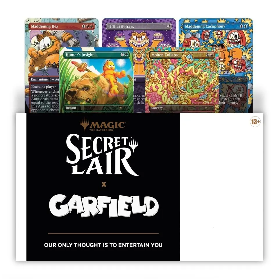 Secret Lair x Garfield: Our Only Thought Is to Entertain You