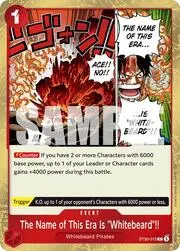 The Name of This Era Is "Whitebeard"!!