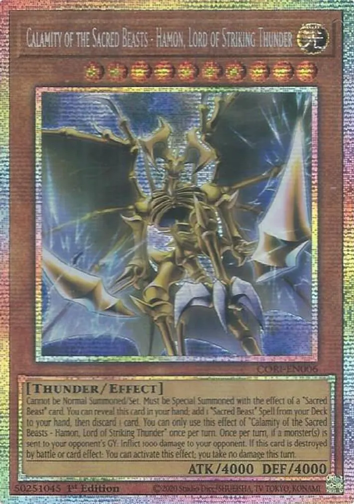 Calamity of the Sacred Beasts - Hamon, Lord of Striking Thunder