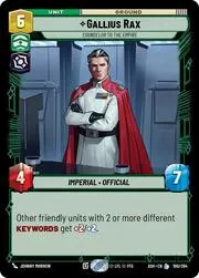 Gallius Rax - Counselor to the Empire