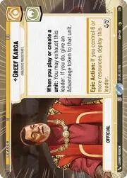 Greef Karga - Gracious Magistrate