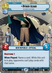 Ryder Azadi - Restored Governor