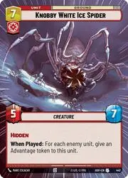 Knobby White Ice Spider