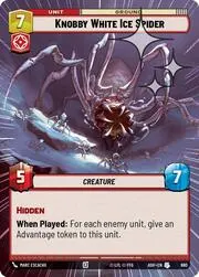 Knobby White Ice Spider