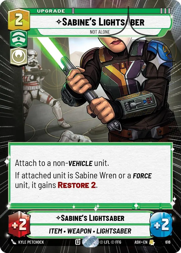 Sabine's Lightsaber - Not Alone