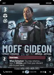 Moff Gideon - Remnant Commander